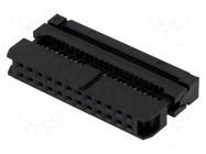 Connector: IDC; plug; female; PIN: 24; IDC; for ribbon cable; 2mm CONNFLY