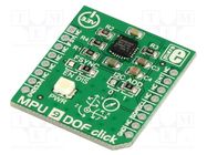 Click board; prototype board; Comp: MPU–9150; 3.3VDC MIKROE