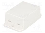 Enclosure: multipurpose; X: 50.4mm; Y: 70mm; Z: 29.5mm; ABS; white GAINTA