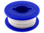 Wire; 30AWG; wire; OFC; FEP; white; 250V; 50m; 1x30AWG BQ CABLE