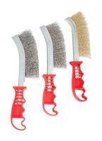 WIRE BRUSH SET, 3PC, 0.875"STEEL BRISTLE