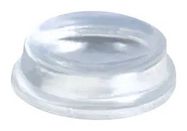 FEET, CYLINDRICAL, PU, 6.3MM, CLEAR