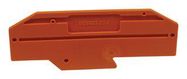 END PLATE, RAIL MOUNTED TERMINAL BLOCK