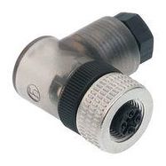 SENSOR CONNECTOR, M12, RCPT, 4POS, CABLE