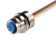 SENSOR CORD, 4P M12 RCPT-FREE END, 80MM