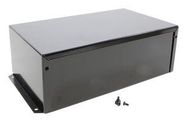 ENCLOSURE, UTILITY BOX, ALUM, BLACK