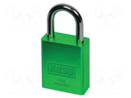 Padlock; shackle; aluminium; Protection: medium (level 7); A: 38mm KASP