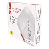 LED panel VIXXO 75×75 square, built-in, white, 6 W neutral white, EMOS