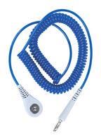 COIL CORD, SNAP SOCKET, BLUE, 6FT