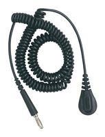 COIL CORD, SNAP SOCKET, 1.83M, BLACK