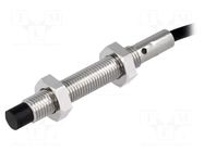 Sensor: inductive; OUT: PNP / NO; 0÷4mm; 10÷30VDC; M8; 2m; IP67 OMRON