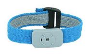 WRIST BAND, ADJUSTABLE, SNAP, BLUE