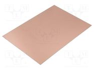 Laminate; aluminium; 1mm; L: 244mm; W: 170mm; Coating: copper 