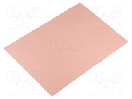 Laminate; aluminium; 1.5mm; L: 244mm; W: 170mm; Coating: copper 