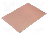 Laminate; aluminium; 1.5mm; L: 244mm; W: 170mm; Coating: copper 