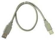 USB CABLE, 2.0 A PLUG-PLUG, 19.7", GREY