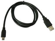 USB CABLE, 2.0 PLUG A-MINI B, 3.3FT, BLK