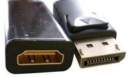 ADAPTER, DP PLUG-HDMI A RCPT, BLACK