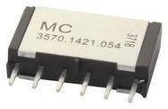 REED RELAY, DPDT, 0.5A, 200VDC, MINI SIP