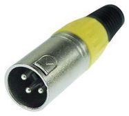 CONNECTOR, XLR, PLUG, 3POS, CABLE