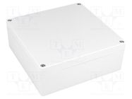 Enclosure: multipurpose; X: 160mm; Y: 160mm; Z: 60mm; 1554; ABS; grey HAMMOND