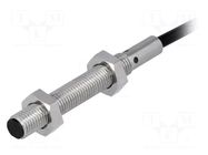 Sensor: inductive; OUT: PNP / NC; 0÷2mm; 10÷30VDC; M8; 2m; IP67 OMRON