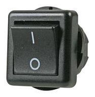 ROCKER SWITCH, SPST, 10A, 125VAC, PANEL