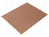 Laminate; aluminium; 1.5mm; L: 305mm; W: 255mm; Coating: copper 