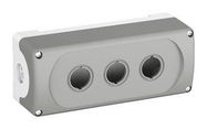 MODULAR ENCLOSURE 3 HOLE GREY