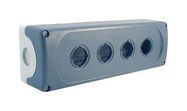 MODULAR ENCLOSURE 4 HOLE GREY