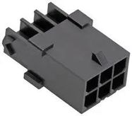 CONNECTOR HOUSING, PLUG, 6POS