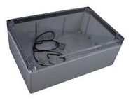 ENCLOSURE, MULTIPURPOSE, PC, GREY/CLEAR