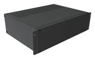 RACK MOUNT CABINET, 3U, ALUM, BLACK