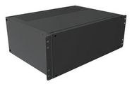 RACK MOUNT CABINET, 4U, ALUM, BLACK