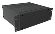 RACK MOUNT CABINET, 2U, ALUM, BLACK