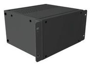 RACK MOUNT CABINET, 3U, ALUM, BLACK