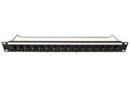 PATCH PANEL, ST, 16PORT, 1U, M3 HOLE