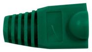 COVER, GREEN, PVC, RJ45 CONN, PK100