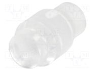 Fiber for LED; round; Ø2.8mm; Front: flat; straight; polycarbonate MENTOR