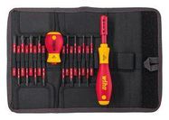 SCREWDRIVER W/BIT SET, 18PC