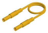 TEST LEAD, 4MM BANANA PLUG, YELLOW, 1M