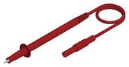 TEST LEAD, PROBE-4MM BANANA PLUG, RED