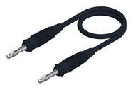 TEST LEAD, 4MM BANANA PLUG, BLACK, 1M