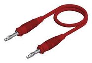 TEST LEAD, 4MM BANANA PLUG, RED, 1M