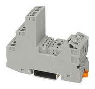 RELAY SOCKET, 12A, 250VAC/DC, DIN RAIL