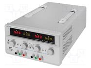 Power supply: laboratory; linear,multi-channel; 0÷60VDC; 0÷5A TWINTEX