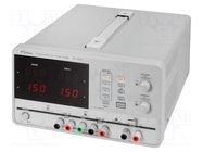 Power supply: programmable laboratory; Ch: 3; 0÷30VDC; 0÷5A; 0÷5A 