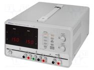 Power supply: programmable laboratory; Ch: 3; 0÷30VDC; 0÷3A; 0÷3A 