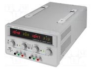 Power supply: laboratory; linear,multi-channel; 0÷30VDC; 0÷10A TWINTEX