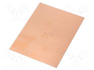 Laminate; FR4,epoxy resin; 0.8mm; L: 100mm; W: 75mm; Coating: copper 